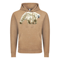 Vintage Coffee Polar Bear Vintage Hoodie - LillyAllenDesigns