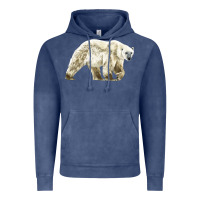 Vintage Denim Polar Bear Vintage Hoodie - LillyAllenDesigns