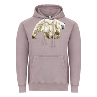 Vintage Zinc Polar Bear Vintage Hoodie - LillyAllenDesigns