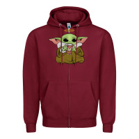 Burgundy No Toys No Force Zipper Hoodie - Bettercallsaul