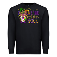 Black Let the good times roll with gnome Premium Sweatshirt - HowdyJamesFarm