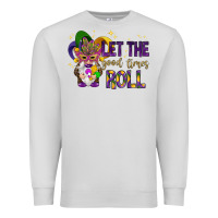 Dove Grey Let the good times roll with gnome Premium Sweatshirt - HowdyJamesFarm