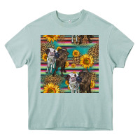 Arona two cute heifers seamless pattern Heavy Core Tee - HRA Design Shop