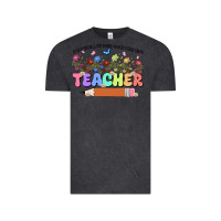 Vintage Black teacher wildflowers kopyası Vintage Tee - JahusDesignShop