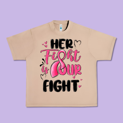 Her Fight Is Our Fight Urban Heavy Tee Designed By Maliassmallbusiness