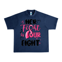 Navy her fight is our fight Urban Heavy Tee - MaliasSmallBusiness