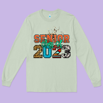 Senior Class Of 2023 Long Sleeve Tee Designed By Nancycooperartshop