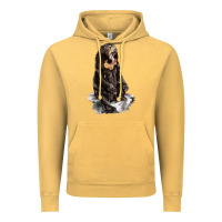 Vintage Mustard Malayan Sun Bear Vintage Hoodie - LillyAllenDesigns