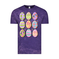 Cloud Purple vintage easter eggs Vintage Tee - MaliasSmallBusiness