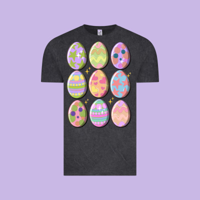Vintage Easter Eggs Vintage Tee Designed By Maliassmallbusiness