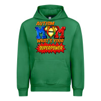 Emerald Autism mom what's your superpower Mother's Day Urban Hoodie - FaDigitalArtStudio