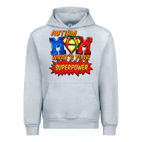 Heather Grey Autism mom what's your superpower Mother's Day Urban Hoodie - FaDigitalArtStudio
