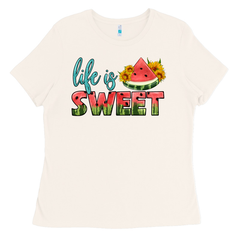 Life Is Sweet Ladies Tee by HRA Design Shop | Teevron
