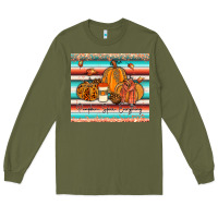 Army Green pumkin spice everything tumbler Long Sleeve Tee - JahusDesignShop
