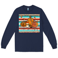 Navy pumkin spice everything tumbler Long Sleeve Tee - JahusDesignShop