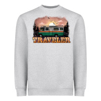 Heather Grey traveler Heavyweight Sweatshirt - NancyCooperArtShop