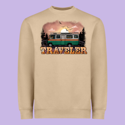 Traveler Heavyweight Sweatshirt Designed By Nancycooperartshop