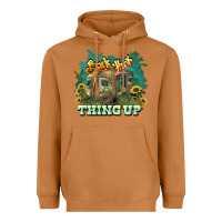 Meerkat Back that thing up Heavyweight Hoodie - HowdyJamesFarm