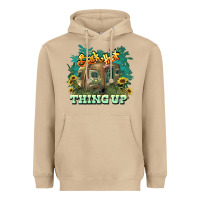 Mushroom Back that thing up Heavyweight Hoodie - HowdyJamesFarm