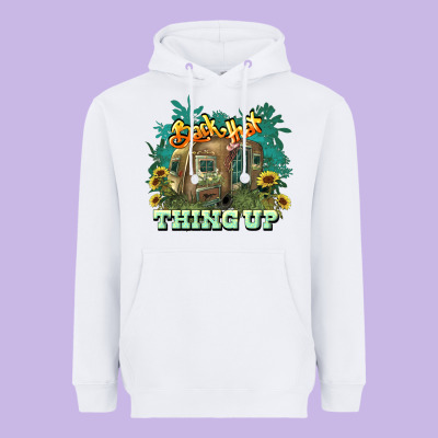 Back That Thing Up Heavyweight Hoodie Designed By Howdyjamesfarm