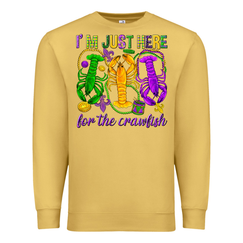 I'm Just Here For The Crawfish Premium Sweatshirt by HowdyJamesFarm | Teevron