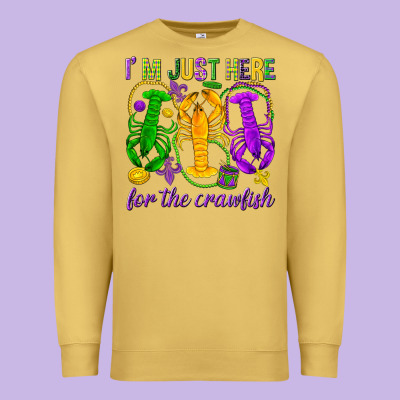 I'm Just Here For The Crawfish Premium Sweatshirt Designed By Howdyjamesfarm