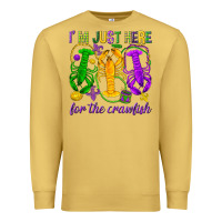 Antique Gold I'm just here for the Crawfish Premium Sweatshirt - HowdyJamesFarm