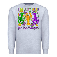 Heather Grey I'm just here for the Crawfish Premium Sweatshirt - HowdyJamesFarm
