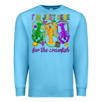 Ocean Blue I'm just here for the Crawfish Premium Sweatshirt - HowdyJamesFarm
