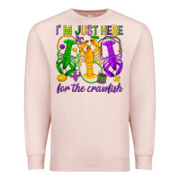 Pale Pink I'm just here for the Crawfish Premium Sweatshirt - HowdyJamesFarm
