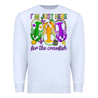 White I'm just here for the Crawfish Premium Sweatshirt - HowdyJamesFarm