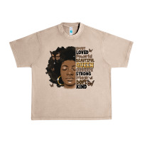 French Oak afro woman smart loved powerful Urban Heavy Tee - MaliasSmallBusiness