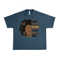 Midnight Navy afro woman smart loved powerful Urban Heavy Tee - MaliasSmallBusiness