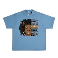 Afro Woman Smart Loved Powerful Urban Heavy Tee | Teevron
