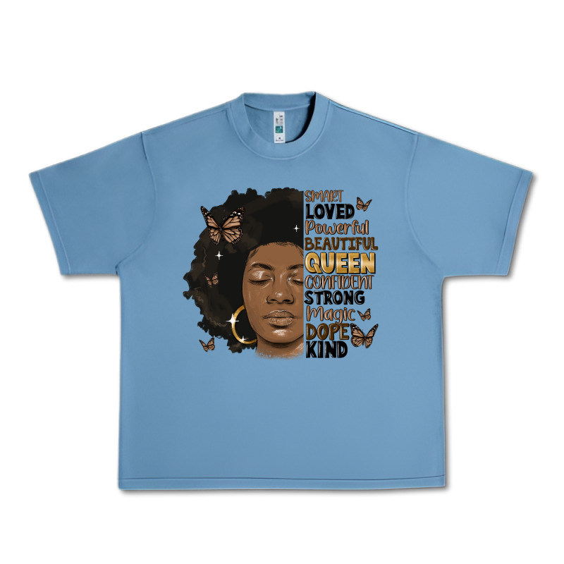 Afro Woman Smart Loved Powerful Urban Heavy Tee by MaliasSmallBusiness | Teevron