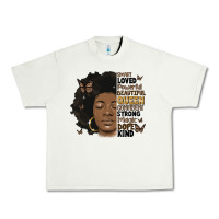 Pistachio afro woman smart loved powerful Urban Heavy Tee - MaliasSmallBusiness
