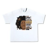 White afro woman smart loved powerful Urban Heavy Tee - MaliasSmallBusiness