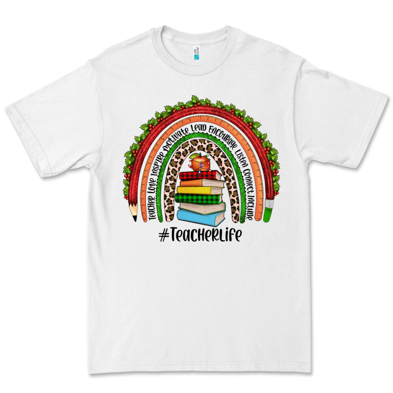 Christmas Teacherlife Rainbow Premium Tee by JahusDesignShop | Teevron