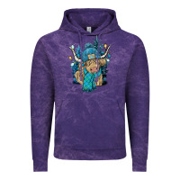 Cloud Purple Winter long haired Cow Vintage Hoodie - NancyCooperArtShop