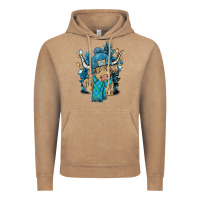 Vintage Coffee Winter long haired Cow Vintage Hoodie - NancyCooperArtShop
