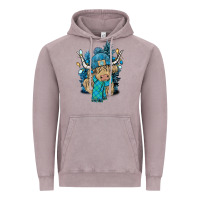 Vintage Zinc Winter long haired Cow Vintage Hoodie - NancyCooperArtShop