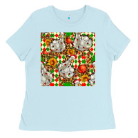 Baby Blue christmas leopard duck Ladies Tee - FaDigitalArtStudio