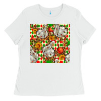 White christmas leopard duck Ladies Tee - FaDigitalArtStudio