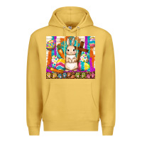 Antique Gold easter day rabbit Premium Hoodie - TumblerDesignByShophia