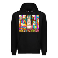 Black easter day rabbit Premium Hoodie - TumblerDesignByShophia
