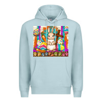 Blue Mist easter day rabbit Premium Hoodie - TumblerDesignByShophia