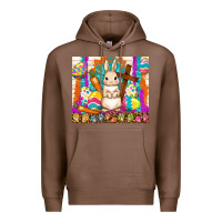 Chestnut easter day rabbit Premium Hoodie - TumblerDesignByShophia