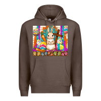 Coffee easter day rabbit Premium Hoodie - TumblerDesignByShophia
