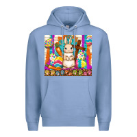 Colony Blue easter day rabbit Premium Hoodie - TumblerDesignByShophia