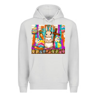 Dove Grey easter day rabbit Premium Hoodie - TumblerDesignByShophia